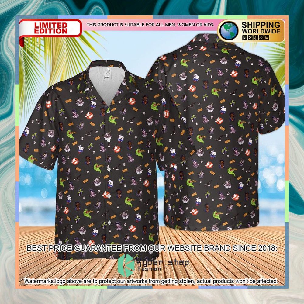 Ghostbusters Pattern Hawaiian Shirt 8 Ghostbusters Pattern Hawaiian Shirt word1