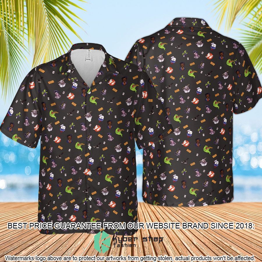 Ghostbusters Pattern Hawaiian Shirt 4 Ghostbusters Pattern Hawaiian Shirt word1