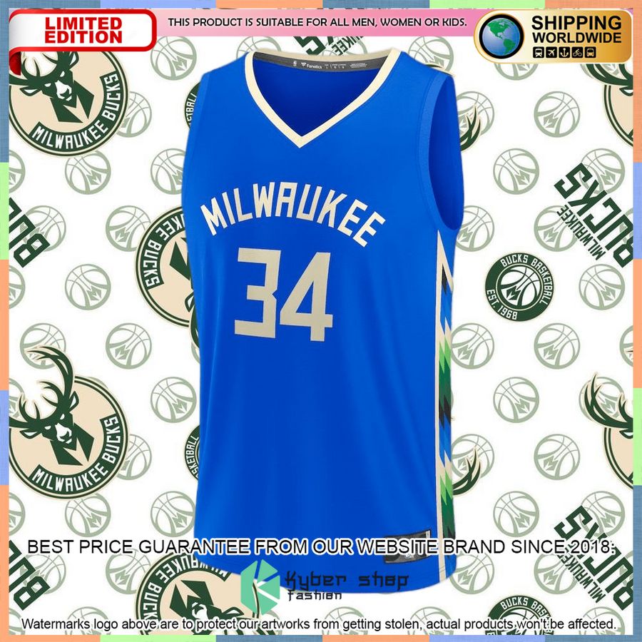 Giannis Antetokounmpo Milwaukee Bucks 2022-23 Royal Basketball Jersey 25 Giannis Antetokounmpo Milwaukee Bucks 2022-23 Royal Basketball Jersey word1