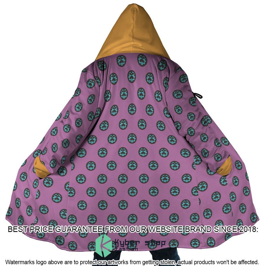 Giorno Giovanna Anime Jojos Bizarre Adventure Hooded Cloak word1