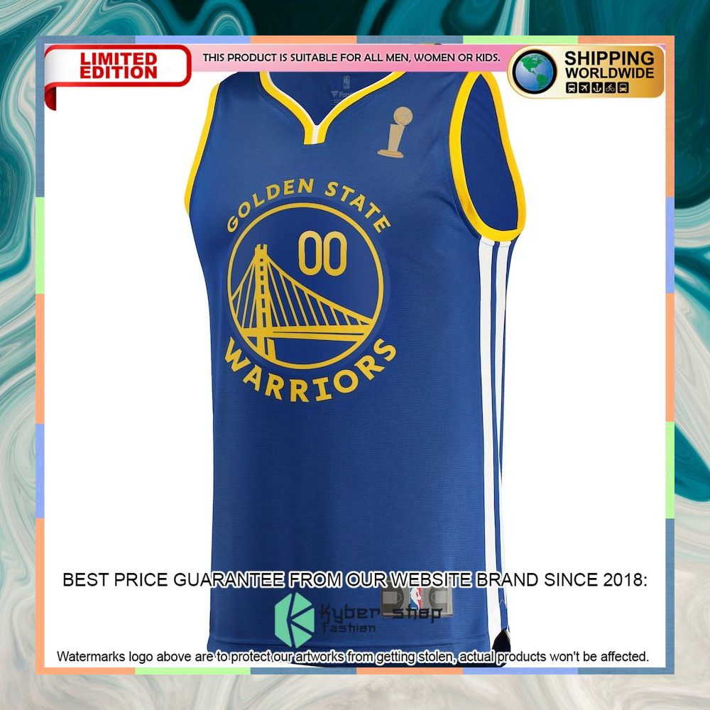 Golden State Warriors 2022 NBA Finals Champions Custom Royal Basketball Jersey 5 Golden State Warriors 2022 NBA Finals Champions Custom Royal Basketball Jersey word1