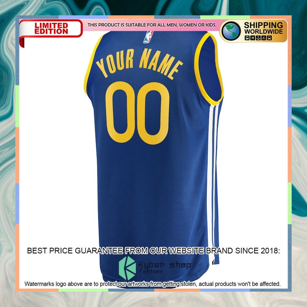 Golden State Warriors 2022 NBA Finals Champions Custom Royal Basketball Jersey 6 Golden State Warriors 2022 NBA Finals Champions Custom Royal Basketball Jersey word1