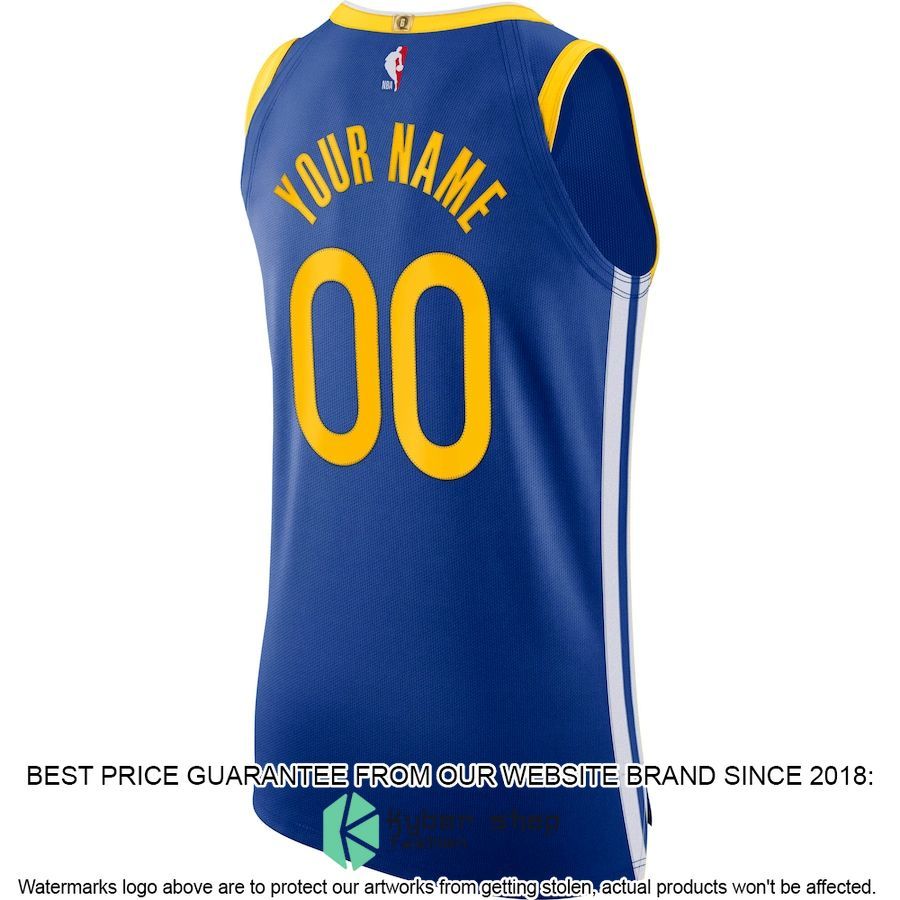 Golden State Warriors Nike 2020-21 Custom Blue Basketball Jersey 3 Golden State Warriors Nike 2020-21 Custom Blue Basketball Jersey word2