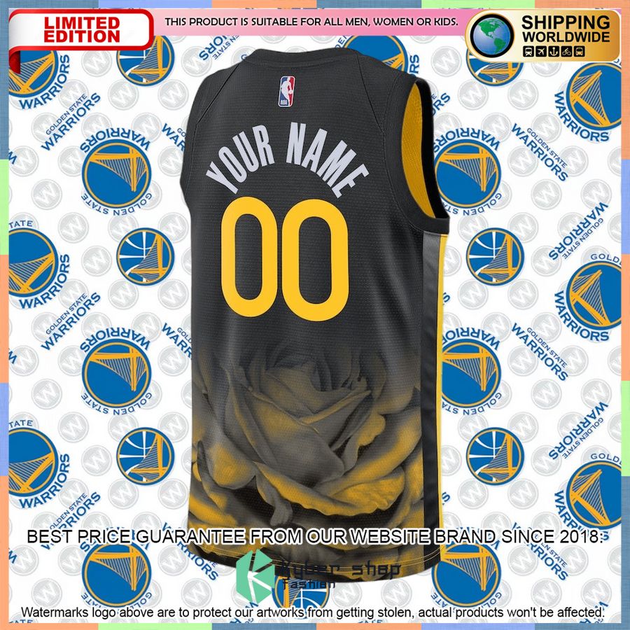 Golden State Warriors Nike 2022-23 Custom Black Basketball Jersey 6 Golden State Warriors Nike 2022-23 Custom Black Basketball Jersey word1