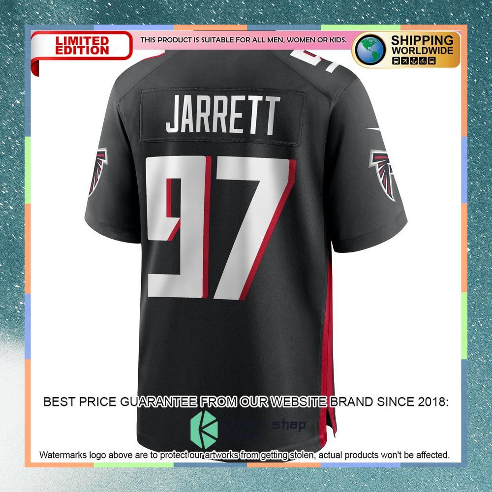Grady Jarrett Atlanta Falcons Black Football Jersey 7 Grady Jarrett Atlanta Falcons Black Football Jersey word2