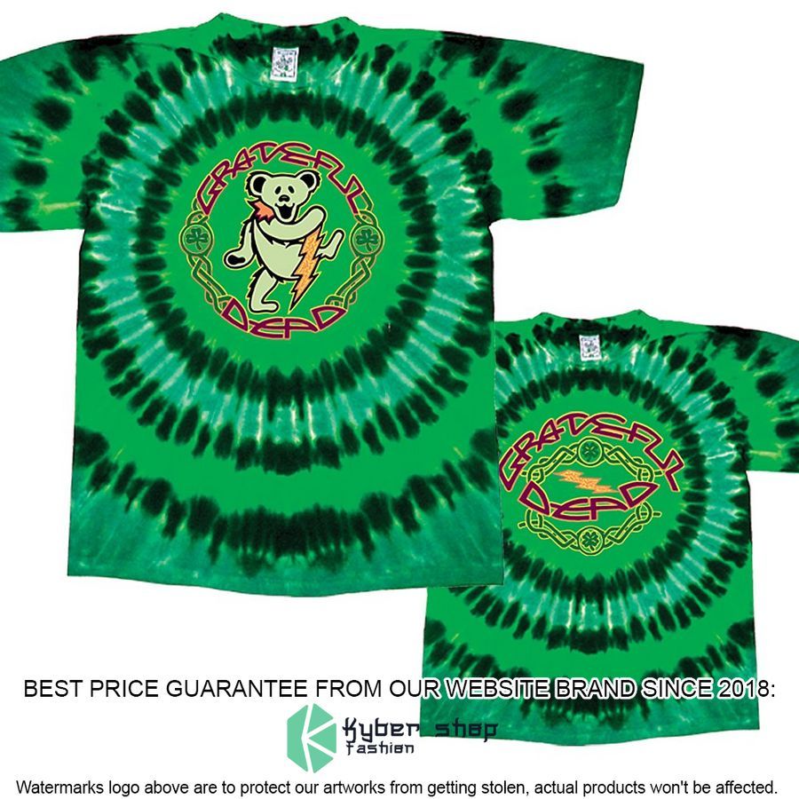 Grateful Dead Celtic Bear Tie Dye Shirt, Hoodie