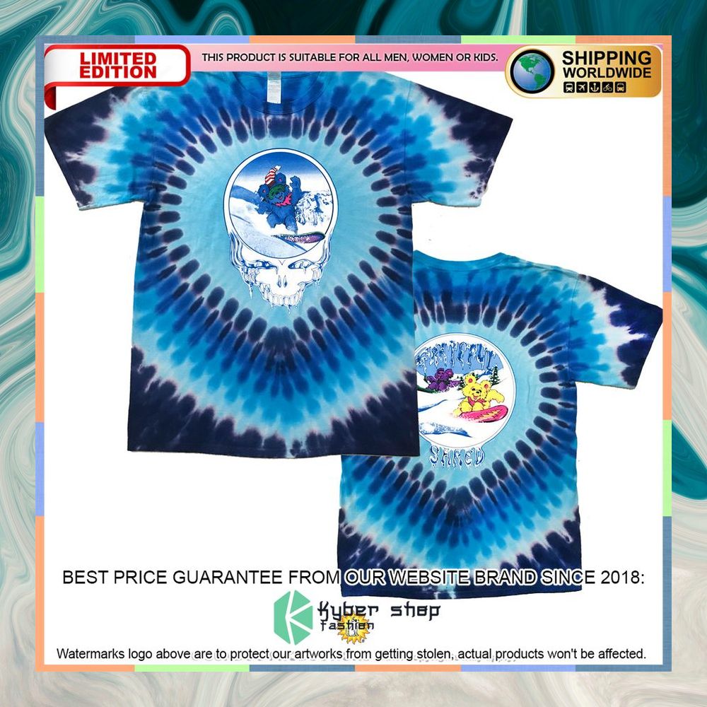 Grateful Dead Shred Bears Tie Dye Blue Shirt, Hoodie 3 Grateful Dead Shred Bears Tie Dye Blue Shirt, Hoodie word3