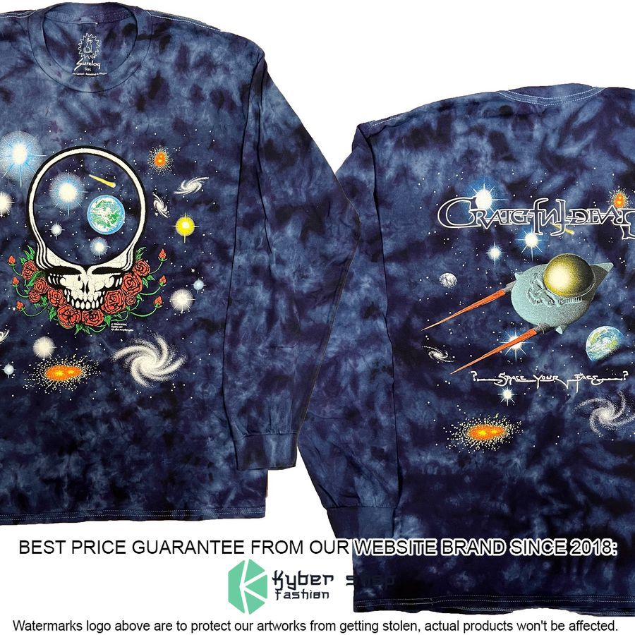 Grateful Dead Space Your Face Tie Dye Galaxy Shirt, Hoodie