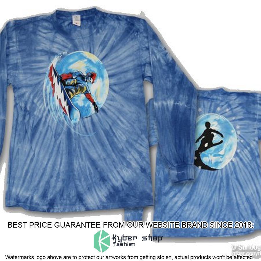 Grateful Shred Tie Dyed blue Shirt, Hoodie