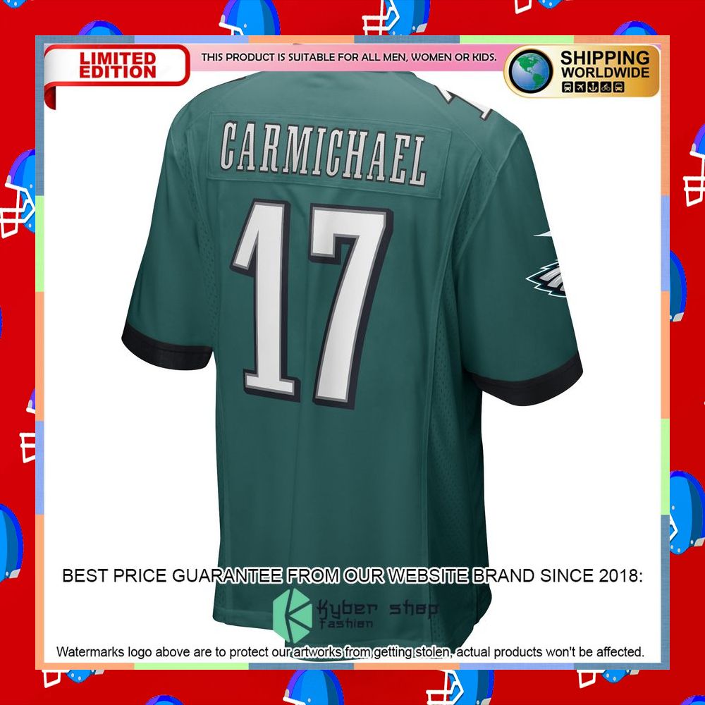 Harold Carmichael Philadelphia Eagles Midnight Green Football Jersey 7 Harold Carmichael Philadelphia Eagles Midnight Green Football Jersey word2
