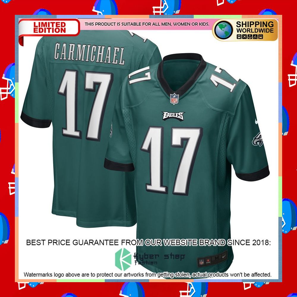 Harold Carmichael Philadelphia Eagles Midnight Green Football Jersey 8 Harold Carmichael Philadelphia Eagles Midnight Green Football Jersey word2