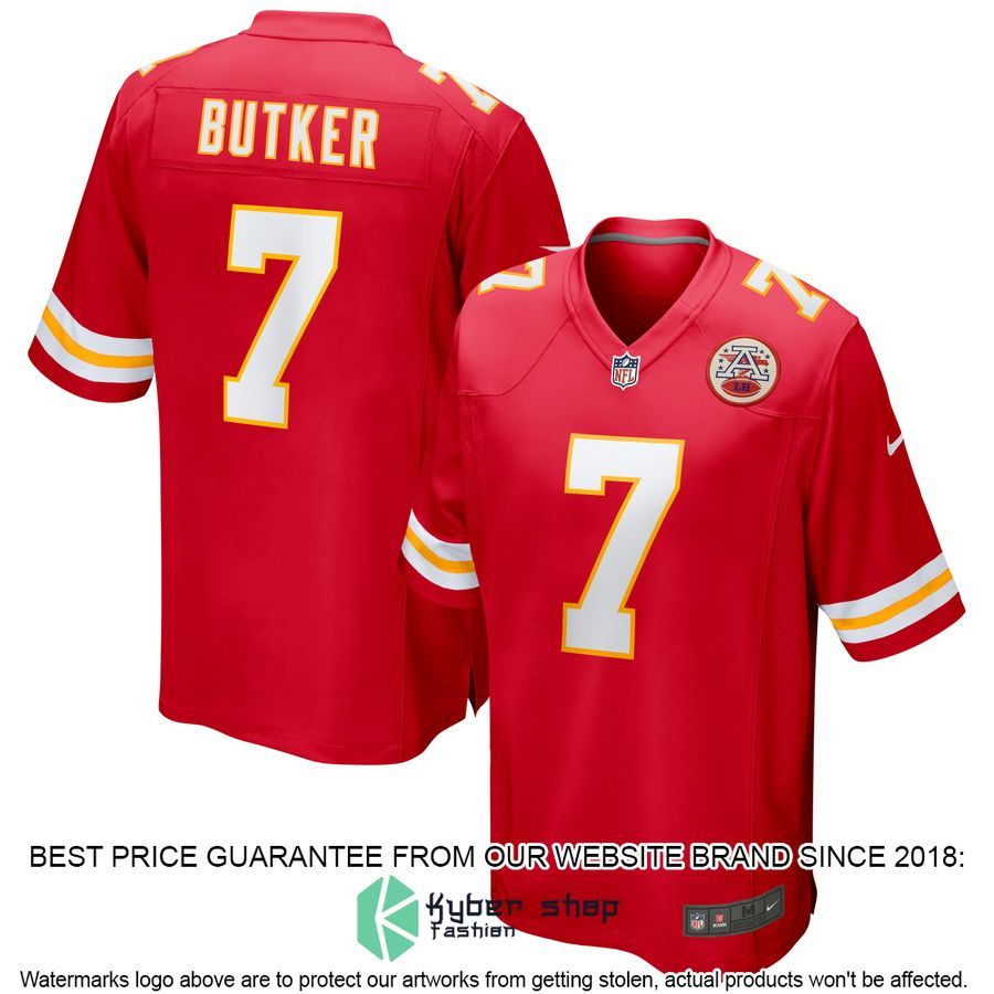 Harrison Butker Kansas City Chiefs Red Football Jersey 4 Harrison Butker Kansas City Chiefs Red Football Jersey word1