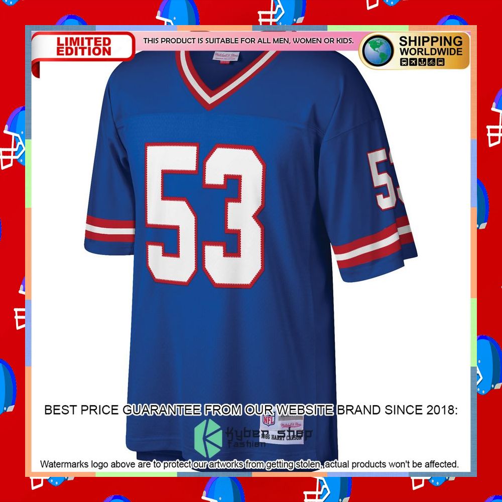 Harry Carson New York Giants Mitchell & Ness Legacy Replica Royal Football Jersey 6 Harry Carson New York Giants Mitchell & Ness Legacy Replica Royal Football Jersey word2