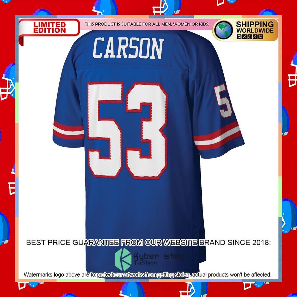 Harry Carson New York Giants Mitchell & Ness Legacy Replica Royal Football Jersey 7 Harry Carson New York Giants Mitchell & Ness Legacy Replica Royal Football Jersey word2