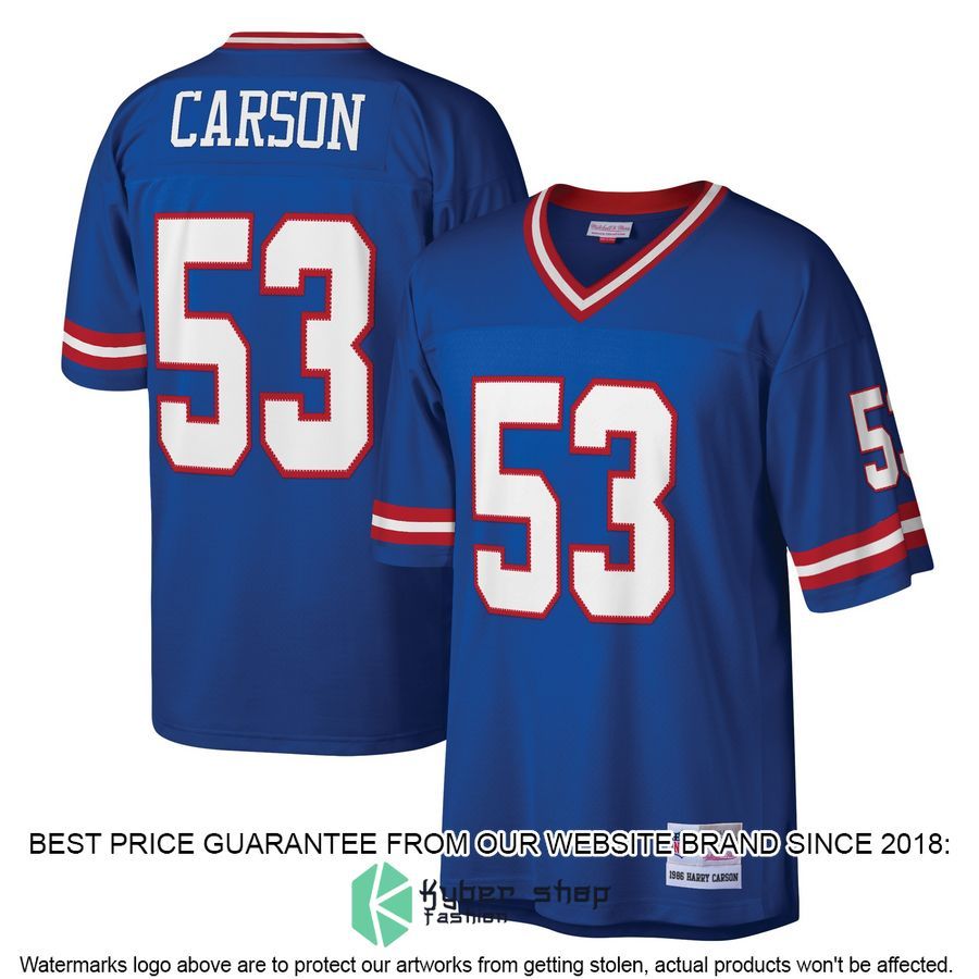 Harry Carson New York Giants Mitchell & Ness Legacy Replica Royal Football Jersey 4 Harry Carson New York Giants Mitchell & Ness Legacy Replica Royal Football Jersey word2