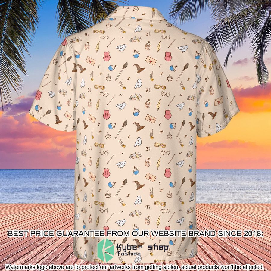Harry Potter Magic Items Pattern Hawaiian Shirt 3 Harry Potter Magic Items Pattern Hawaiian Shirt word2