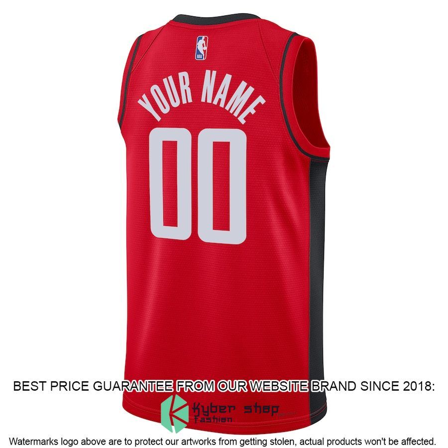 Houston Rockets Nike Unisex 2022-23 Custom Red Basketball Jersey 3 Houston Rockets Nike Unisex 2022-23 Custom Red Basketball Jersey word1