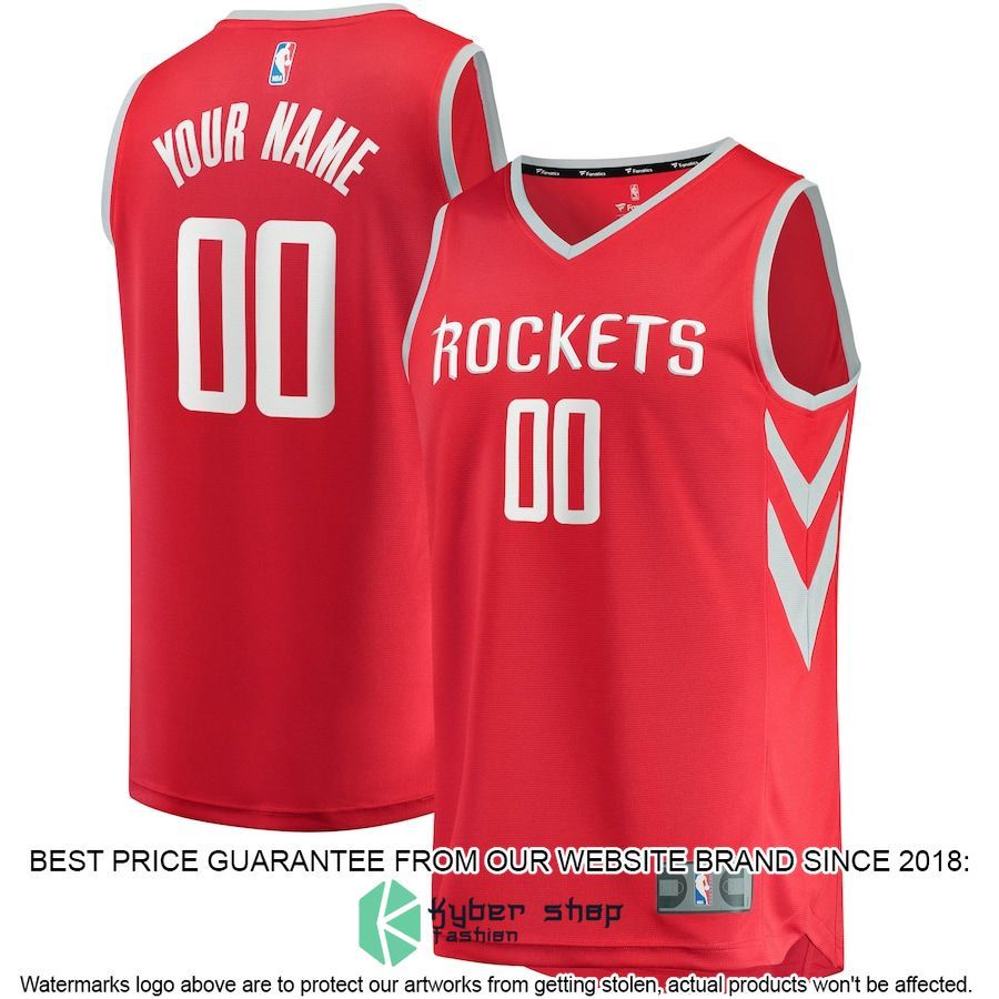 Houston Rockets Youth Custom Red Basketball Jersey