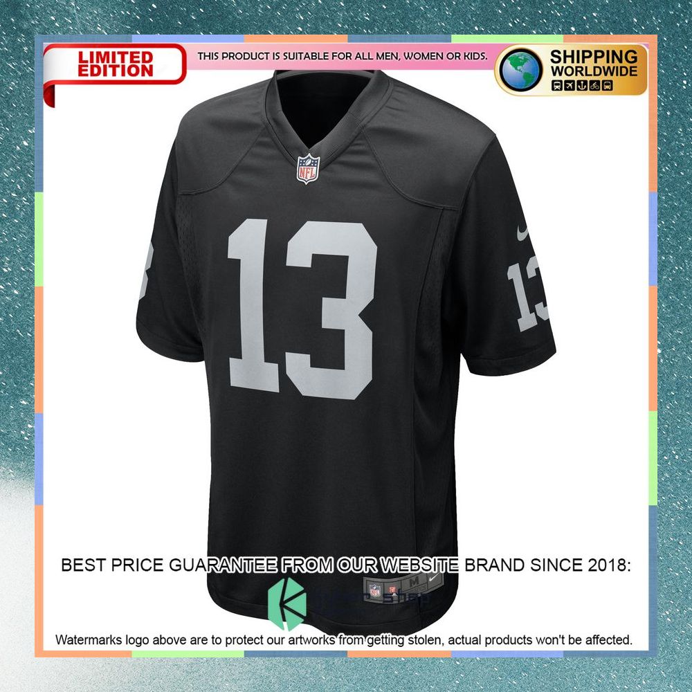 Hunter Renfrow Las Vegas Raiders Black Football Jersey 6 Hunter Renfrow Las Vegas Raiders Black Football Jersey word2