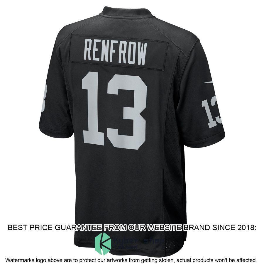 Hunter Renfrow Las Vegas Raiders Black Football Jersey 3 Hunter Renfrow Las Vegas Raiders Black Football Jersey word2