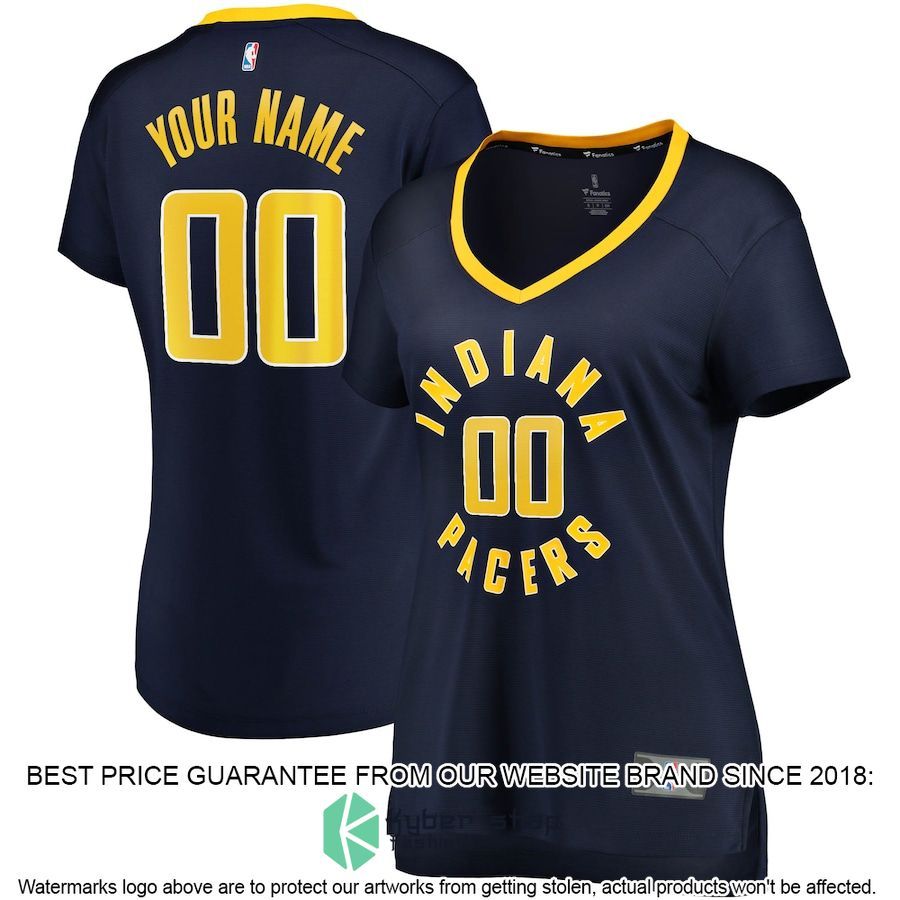 Indiana Pacers Women's Custom Navy Basketball Jersey