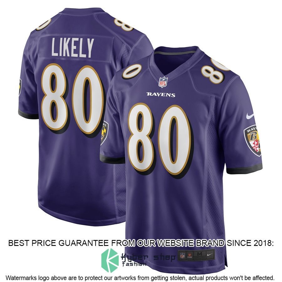 Isaiah Likely Baltimore Ravens Purple Football Jersey