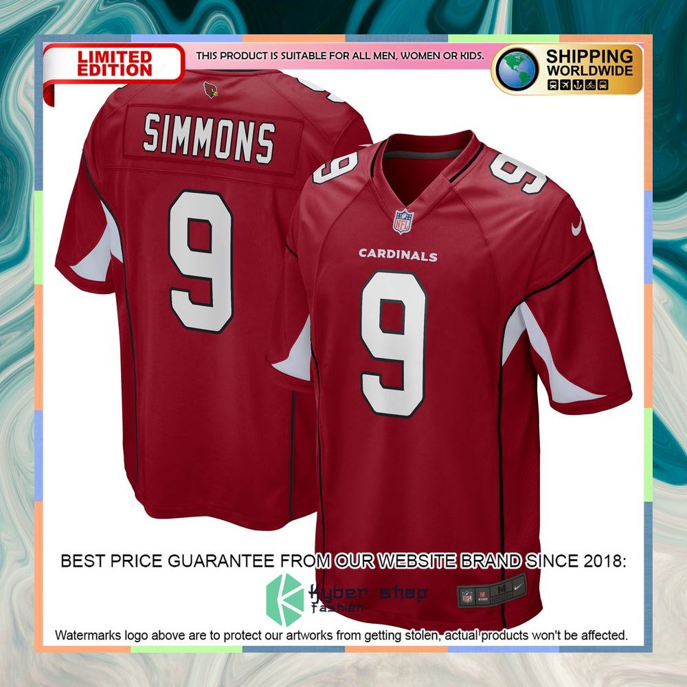 Isaiah Simmons Arizona Cardinals Cardinal Football Jersey 8 Isaiah Simmons Arizona Cardinals Cardinal Football Jersey word1