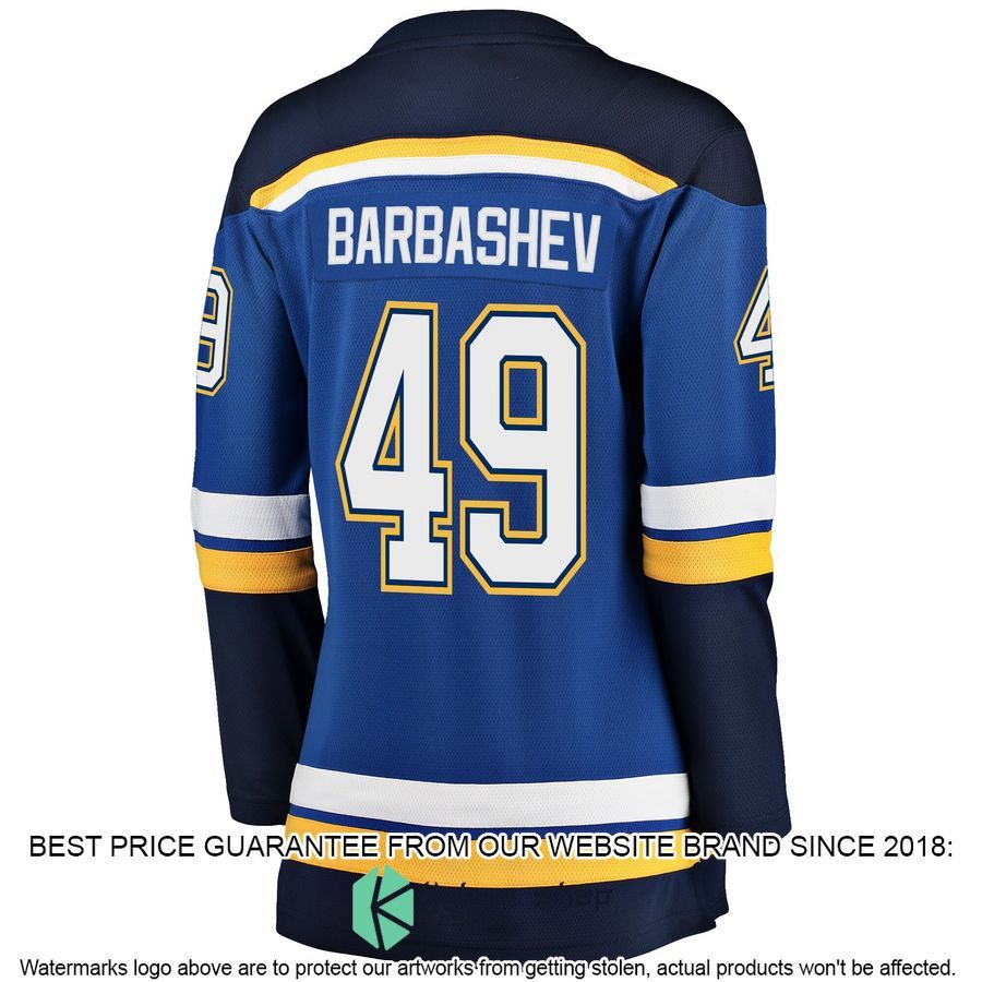 Ivan Barbashev St. Louis Blues Women's Blue Hockey Jersey 3 Ivan Barbashev St. Louis Blues Women's Blue Hockey Jersey word2