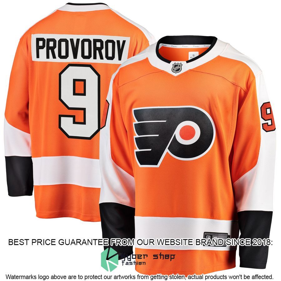 Ivan Provorov Philadelphia Flyers Breakaway Orange Hockey Jersey