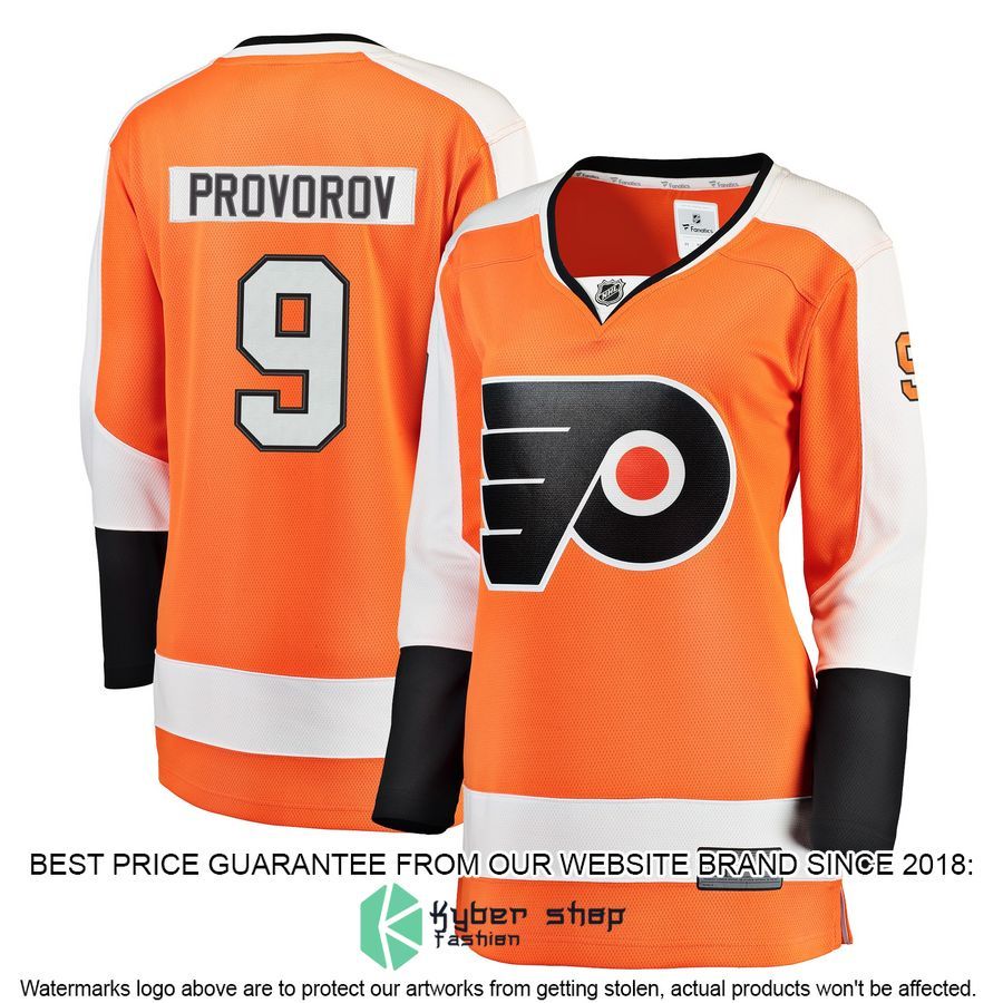 Ivan Provorov Philadelphia Flyers Women's Orange Hockey Jersey