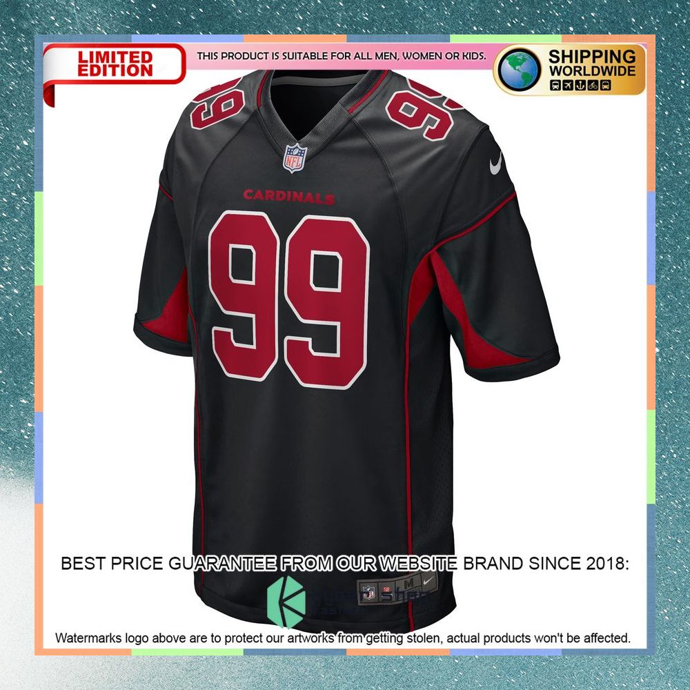 J.J. Watt Arizona Cardinals 2nd Alternate Black Football Jersey 6 J.J. Watt Arizona Cardinals 2nd Alternate Black Football Jersey word3