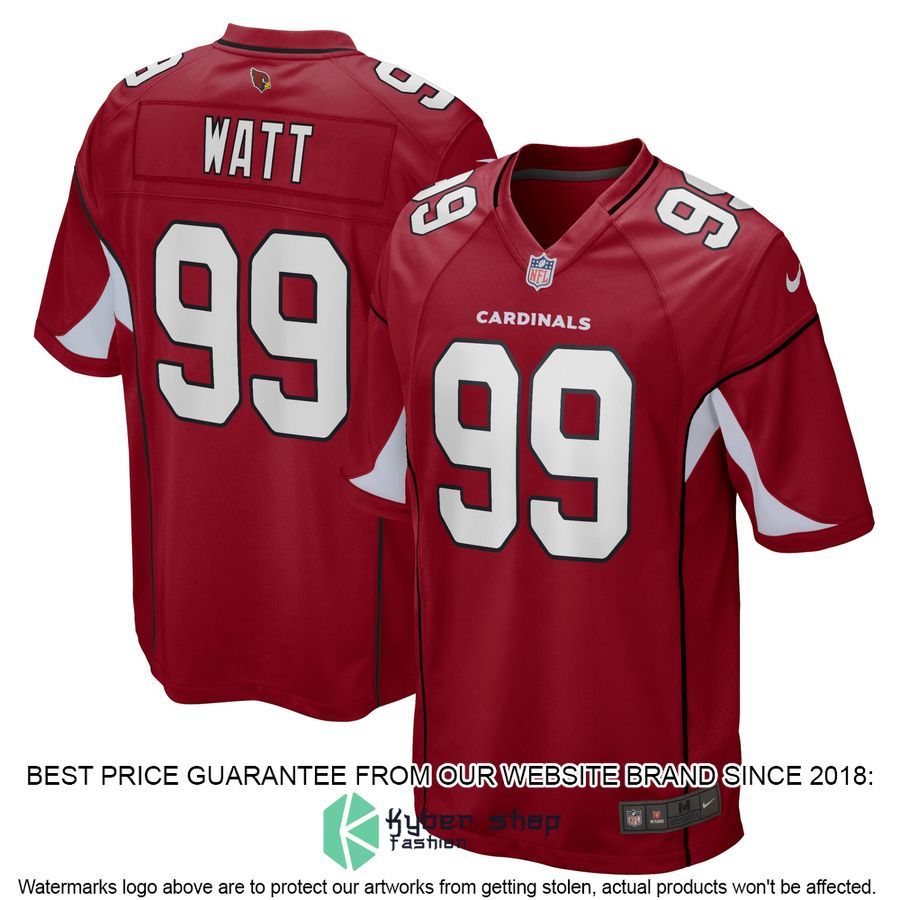 J.J. Watt Arizona Cardinals White Football Jersey 6 J.J. Watt Arizona Cardinals White Football Jersey word1