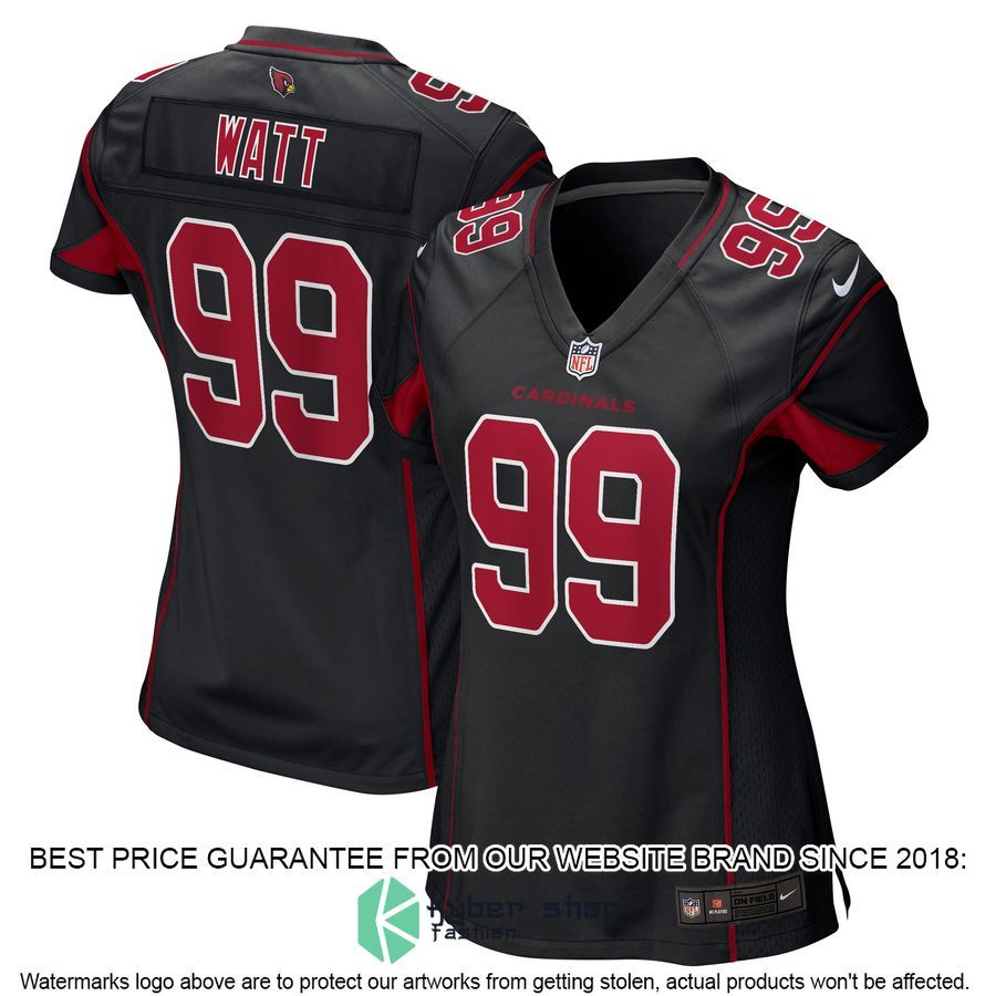 J.J. Watt Arizona Cardinals Women's 2nd Alternate Black Football Jersey 4 J.J. Watt Arizona Cardinals Women's 2nd Alternate Black Football Jersey word3