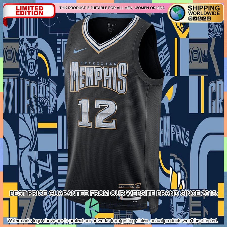 Ja Morant Memphis Grizzlies Nike 2022-23 Black Basketball Jersey 5 Ja Morant Memphis Grizzlies Nike 2022-23 Black Basketball Jersey word1