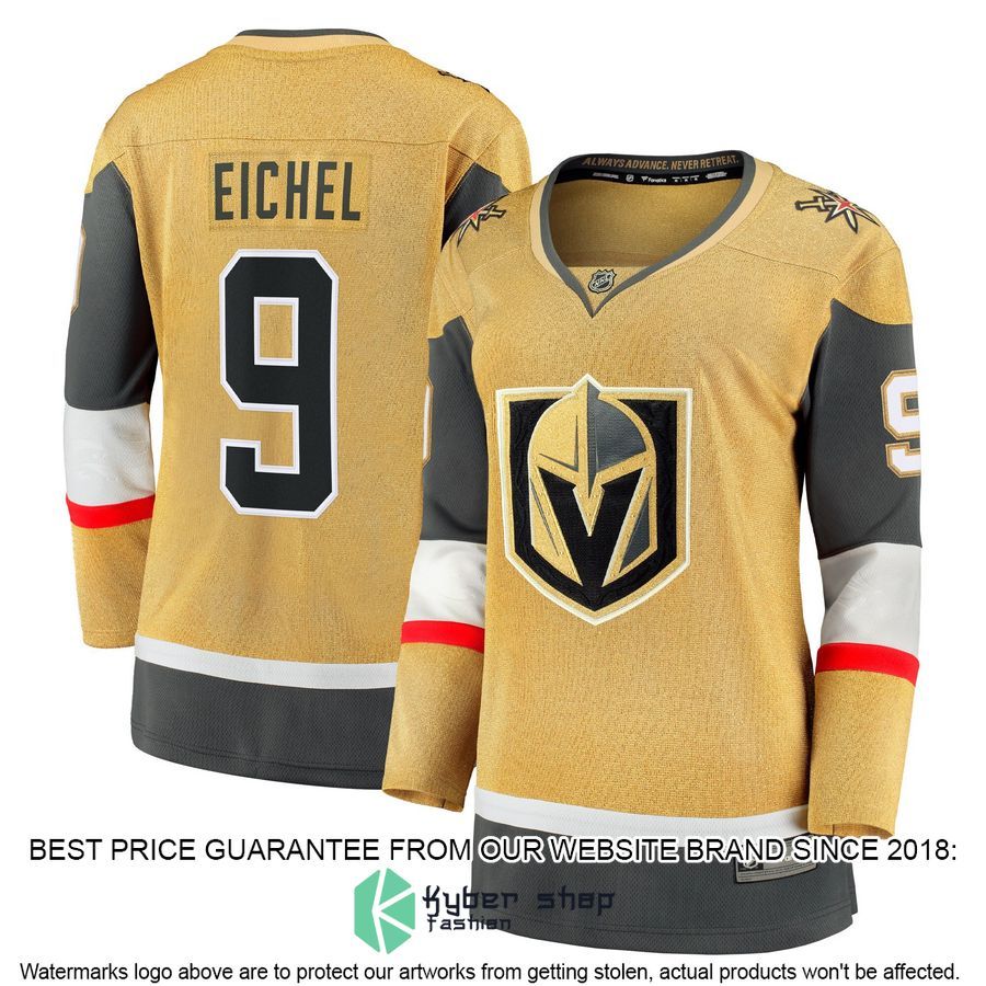 Jack Eichel Vegas Golden Knights Women's Alternate Premier Gold Hockey Jersey
