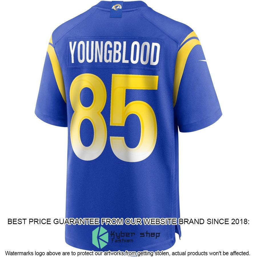 Jack Youngblood Los Angeles Rams Royal Football Jersey 3 Jack Youngblood Los Angeles Rams Royal Football Jersey word2