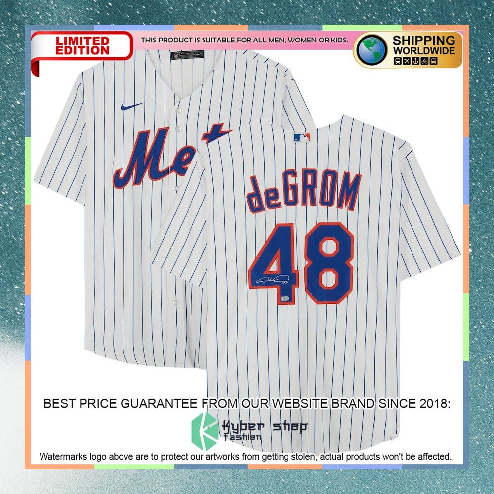 Jacob Degrom New York Mets White Baseball Jersey 4 Jacob Degrom New York Mets White Baseball Jersey word1