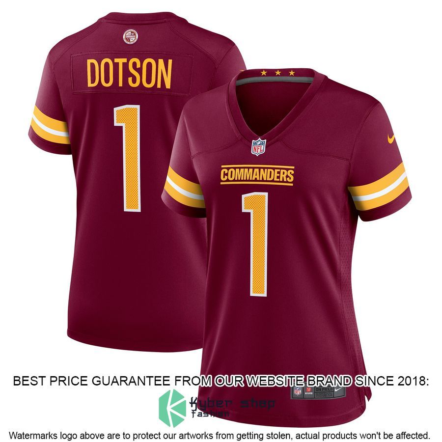 Jahan Dotson Washington Commanders Women's Burgundy Football Jersey