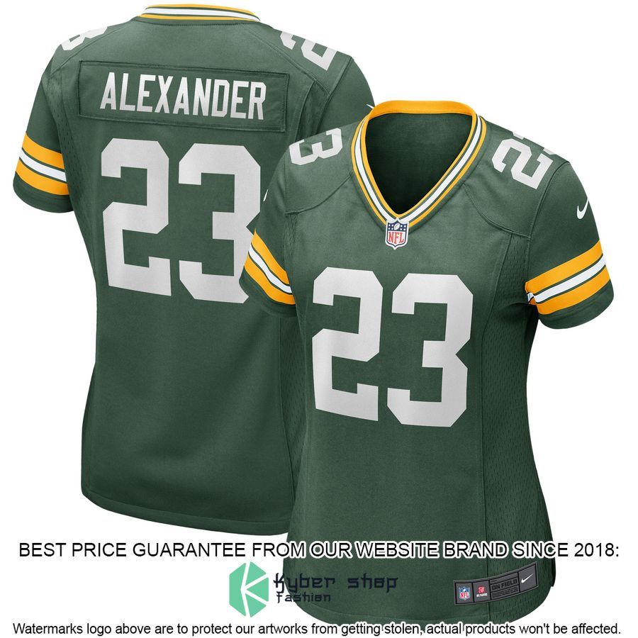 Jaire Alexander Green Bay Packers Women's Green Football Jersey 4 Jaire Alexander Green Bay Packers Women's Green Football Jersey word1