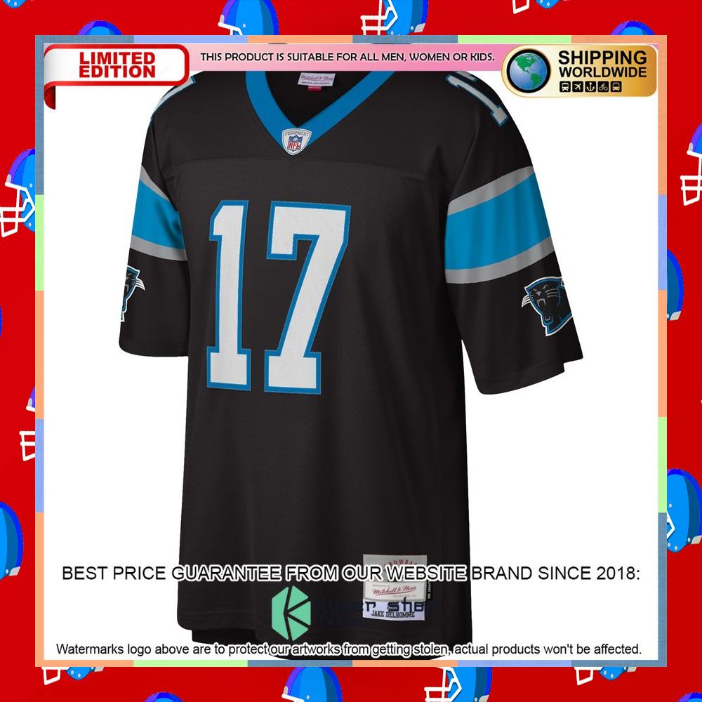 Jake Delhomme Carolina Panthers Mitchell & Ness 2003 Legacy Replica Black Football Jersey 6 Jake Delhomme Carolina Panthers Mitchell & Ness 2003 Legacy Replica Black Football Jersey word1