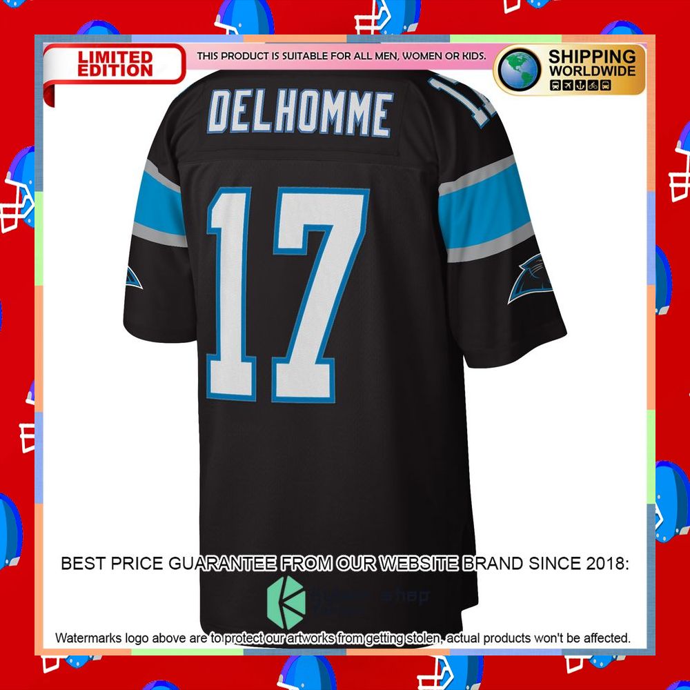 Jake Delhomme Carolina Panthers Mitchell & Ness 2003 Legacy Replica Black Football Jersey 7 Jake Delhomme Carolina Panthers Mitchell & Ness 2003 Legacy Replica Black Football Jersey word1
