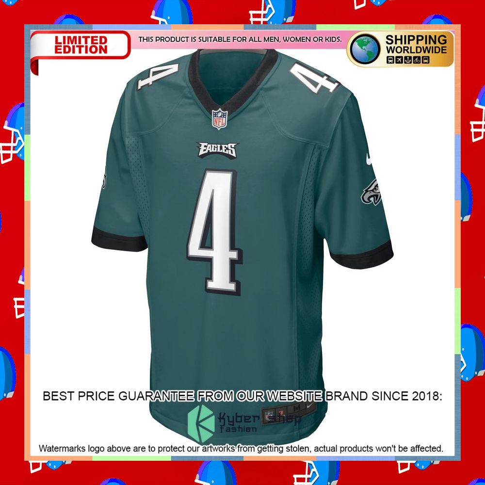 Jake Elliott Philadelphia Eagles Midnight Green Football Jersey 6 Jake Elliott Philadelphia Eagles Midnight Green Football Jersey word3