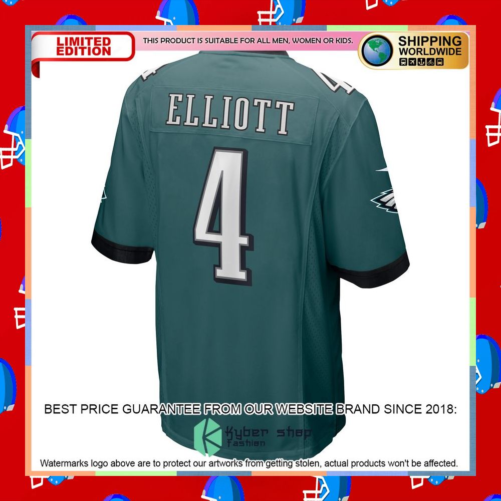 Jake Elliott Philadelphia Eagles Midnight Green Football Jersey 7 Jake Elliott Philadelphia Eagles Midnight Green Football Jersey word3