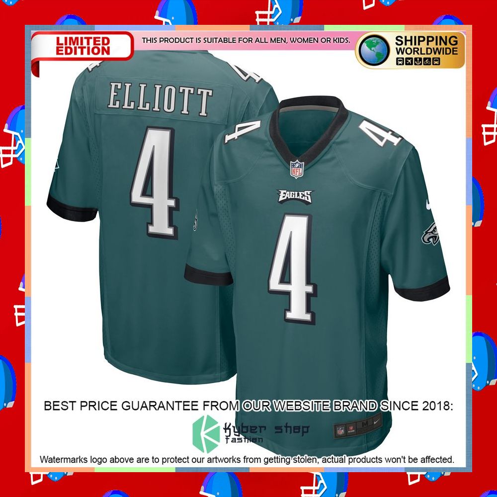Jake Elliott Philadelphia Eagles Midnight Green Football Jersey 8 Jake Elliott Philadelphia Eagles Midnight Green Football Jersey word3
