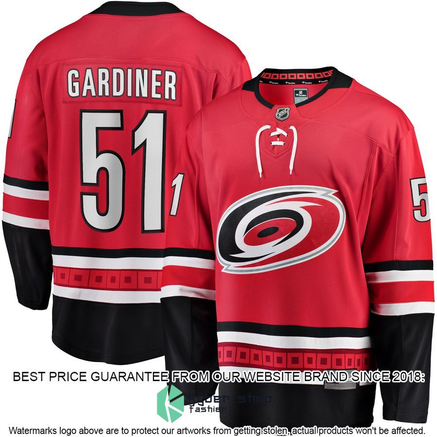Jake Gardiner Carolina Hurricanes Red Hockey Jersey