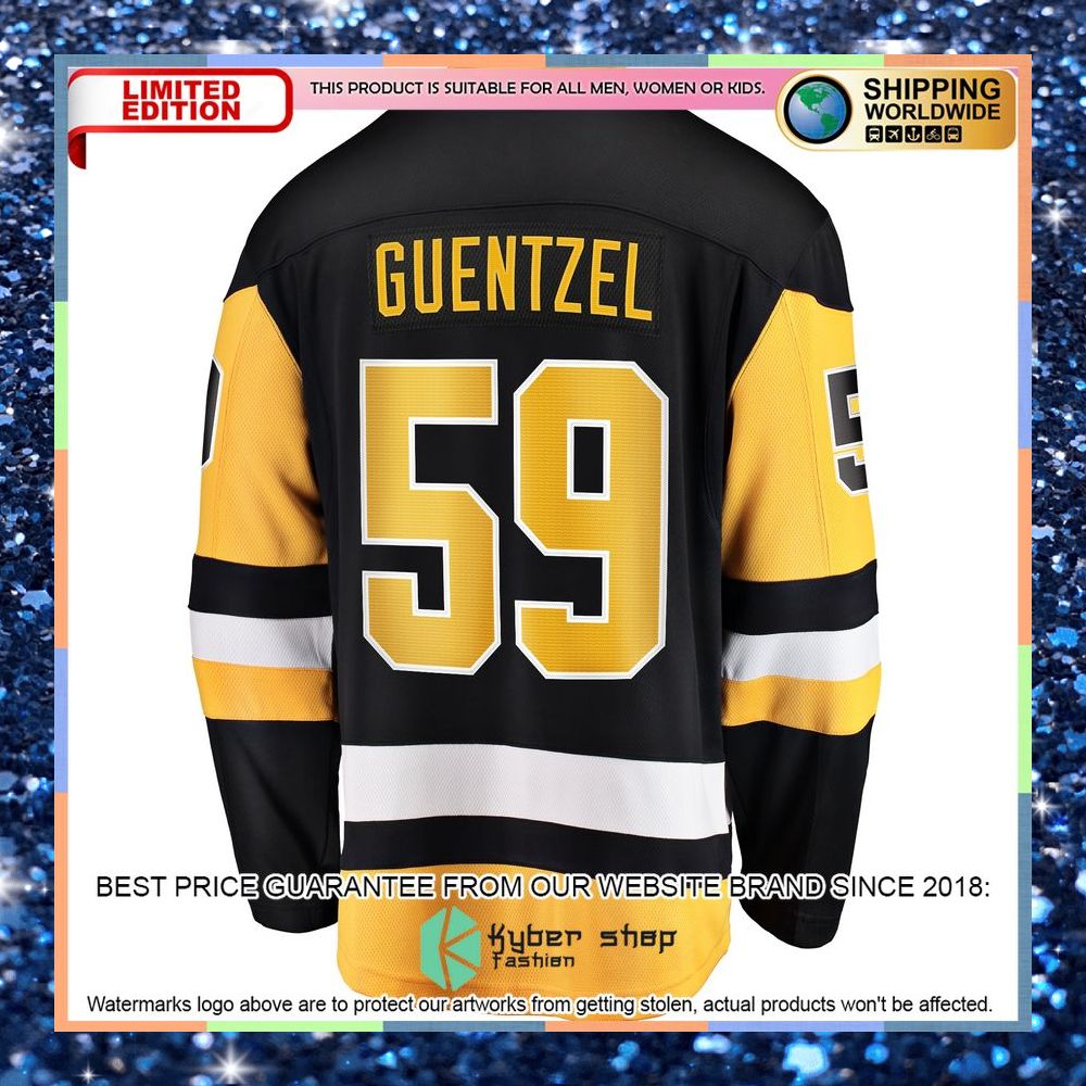 Jake Guentzel Pittsburgh Penguins Home Premier Black Hockey Jersey 7 Jake Guentzel Pittsburgh Penguins Home Premier Black Hockey Jersey word3
