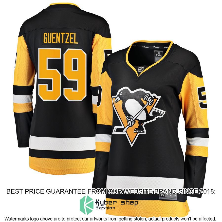 Jake Guentzel Pittsburgh Penguins Women's Home Premier Black Hockey Jersey