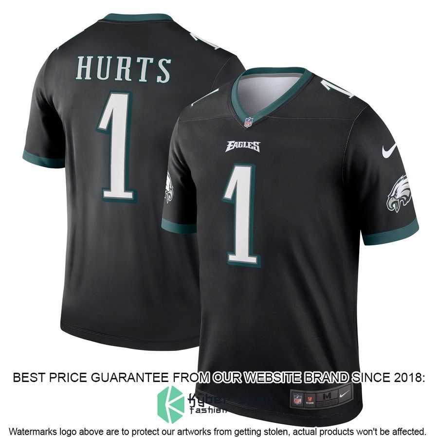 Jalen Hurts Philadelphia Eagles Legend Black Football Jersey