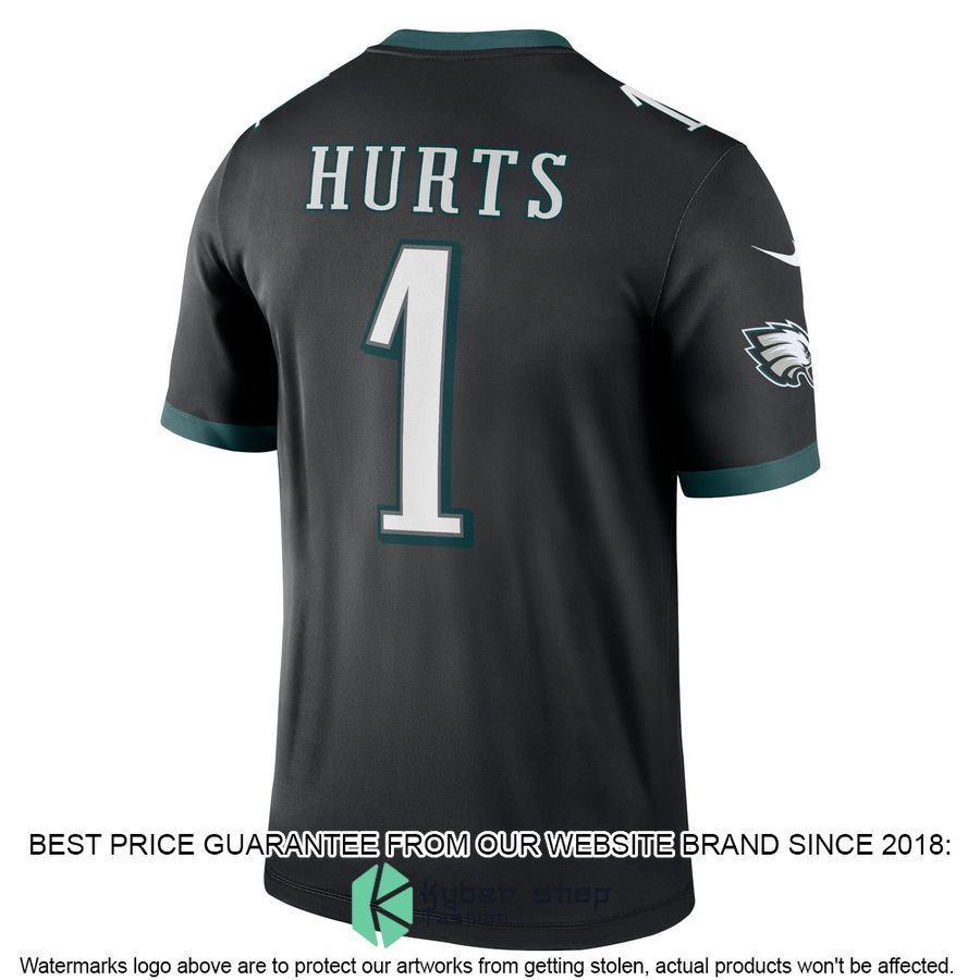 Jalen Hurts Philadelphia Eagles Legend Black Football Jersey 3 Jalen Hurts Philadelphia Eagles Legend Black Football Jersey word1