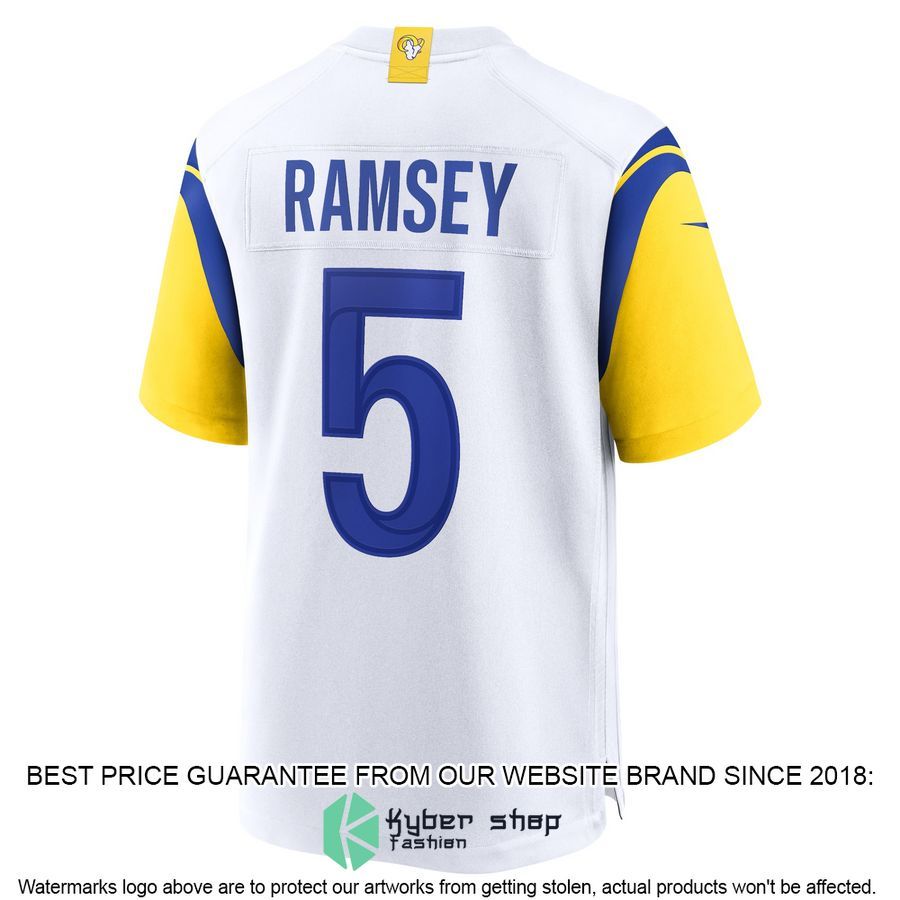 Jalen Ramsey Los Angeles Rams Alternate White Football Jersey 27 Jalen Ramsey Los Angeles Rams Alternate White Football Jersey word1